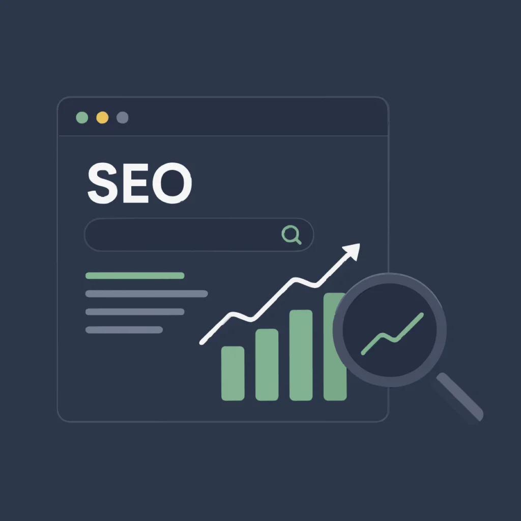 SEO Expert In Kasaragod Concept Illustration With Analytics And Growth Chart